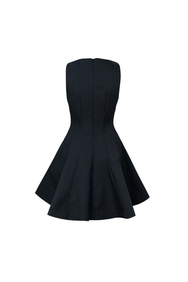 Toscana Sleeveless Crew-Neck Vestido Corto 723175 - Reina Diaz