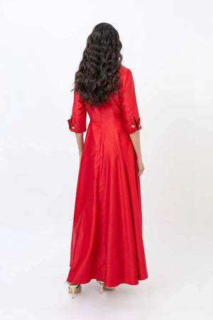 Valentina Maxi Bow Vestido - Reina Diaz