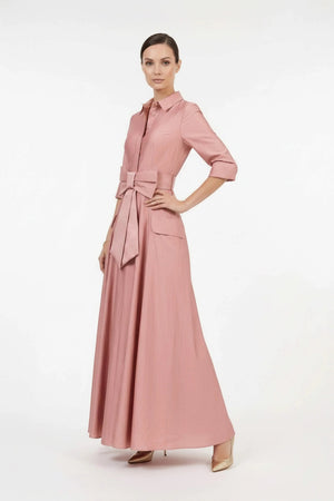 Valentina Maxi Bow Vestido - Reina Diaz