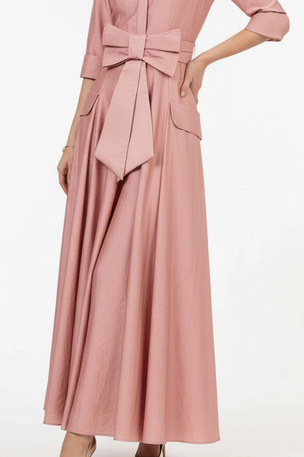 Valentina Maxi Bow Vestido - Reina Diaz