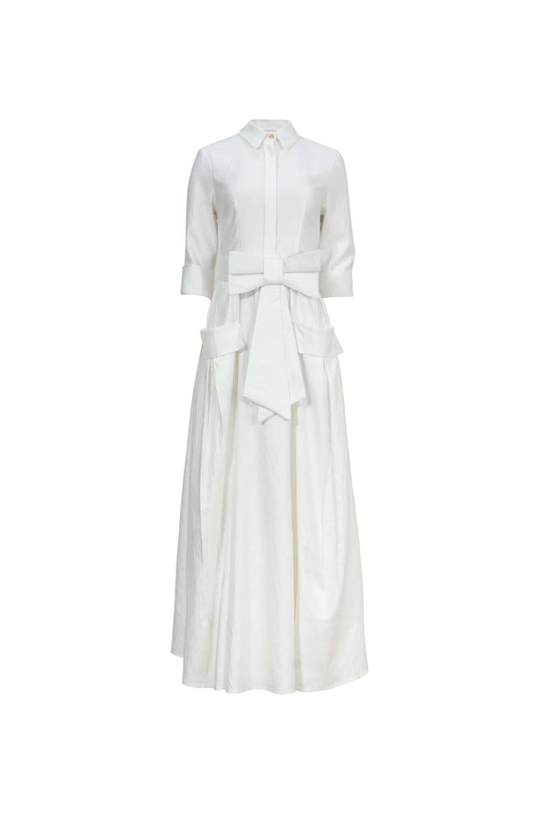 Valentina Maxi Bow Vestido - Reina Diaz