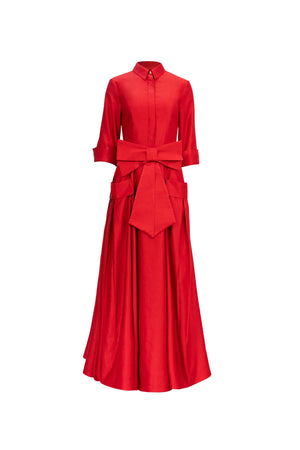 Valentina Maxi Bow Vestido - Reina Diaz