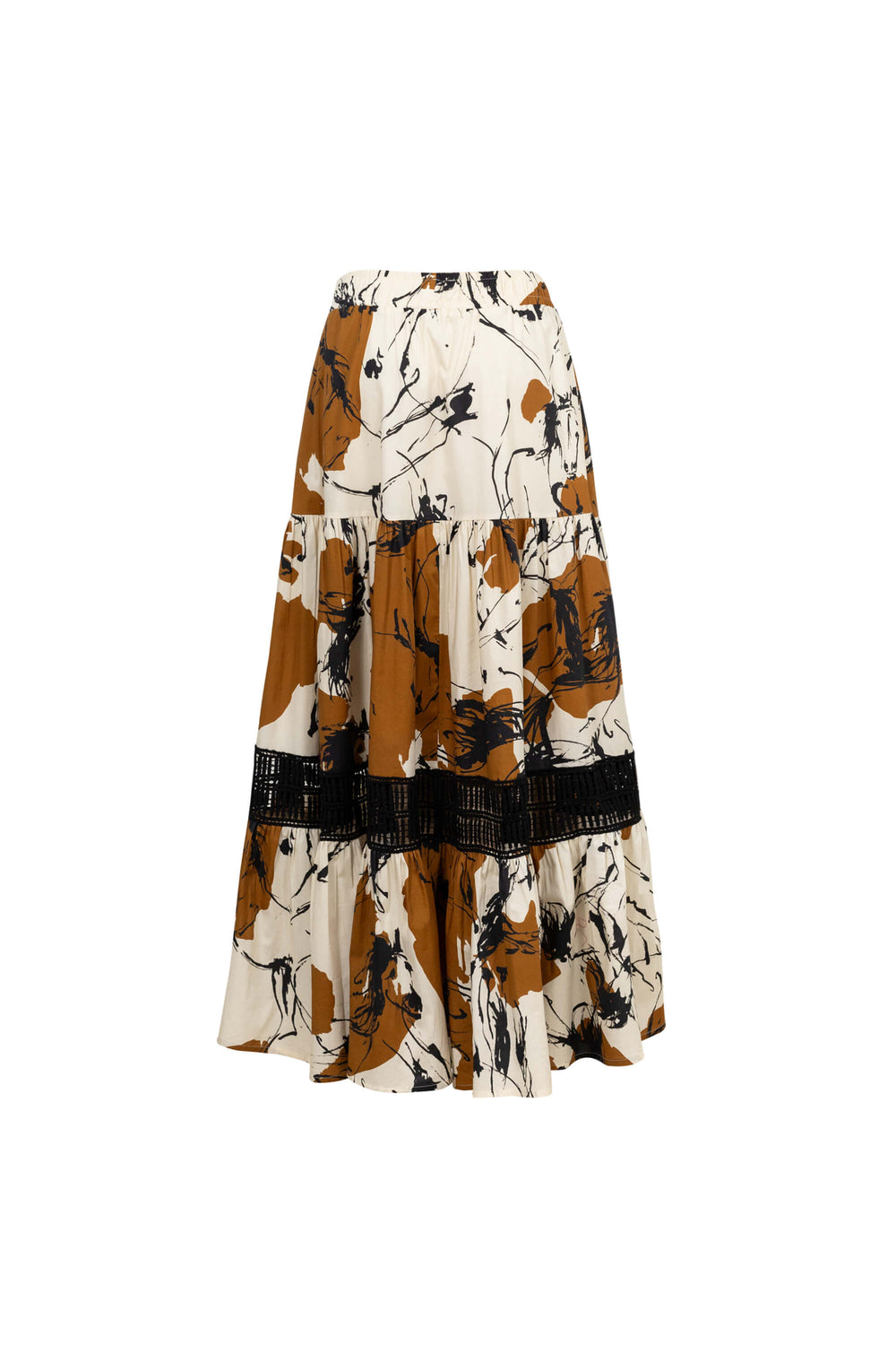 Valeria Tiered Maxi Falda - Reina Diaz
