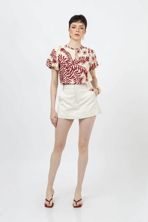 Vera Tailored Mini Skort - Reina Diaz