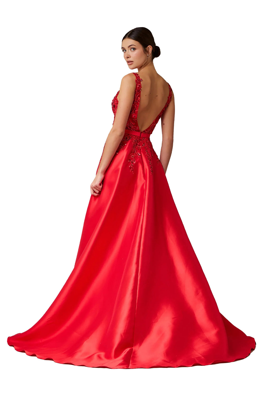 Vestido - F421398 - ROJ - Reina Diaz