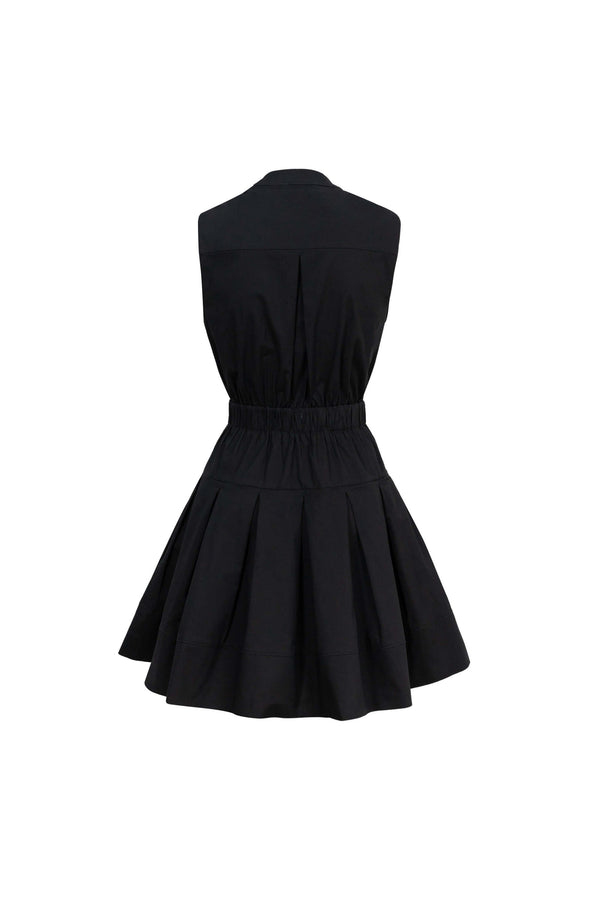 Viena Sleeveless Pleated Mini Vestido - Reina Diaz