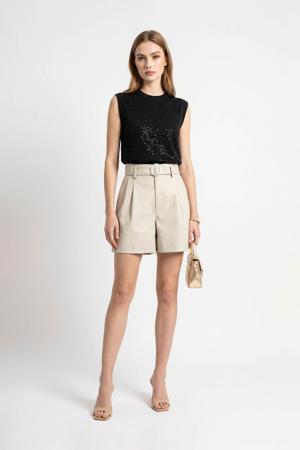 Ximena Printed Belted Short