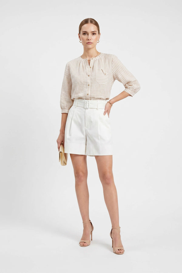 Ximena Printed Belted Short 731156 BCO - Reina Diaz
