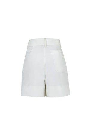 Ximena Printed Belted Short 731156 BCO - Reina Diaz