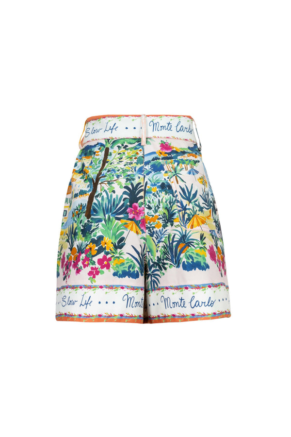 Ximena Printed Belted Short 731156NAR - Reina Diaz