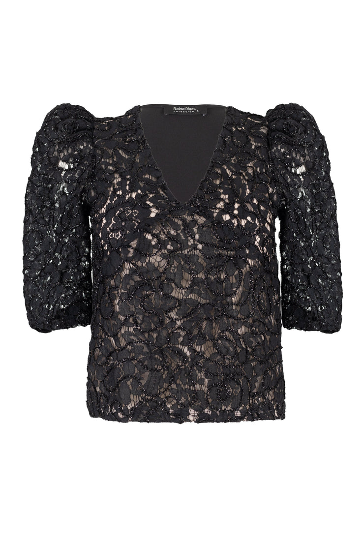 Blusa - 553966 - NEG - Reina Diaz