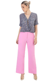 Blusa - 554021 - GRI - Reina Diaz