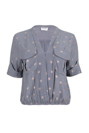 Blusa - 554021 - GRI - Reina Diaz