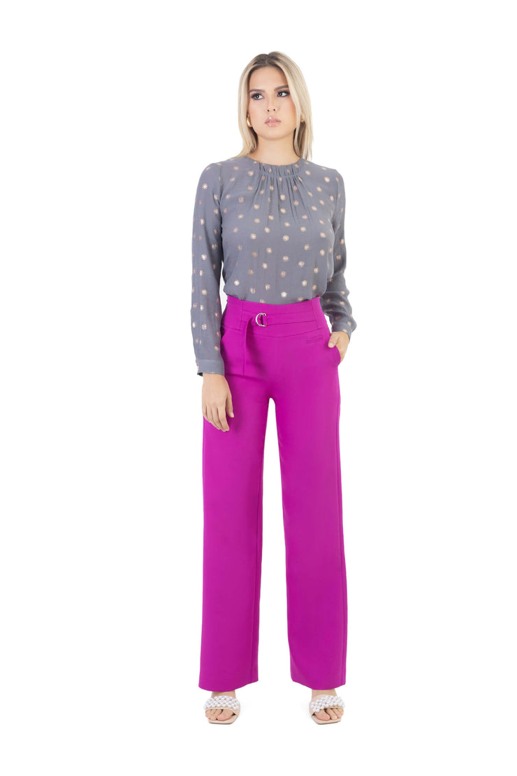 Blusa - 752438 - GRI - Reina Diaz