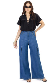 Blusa - 752447 - NEG - Reina Diaz