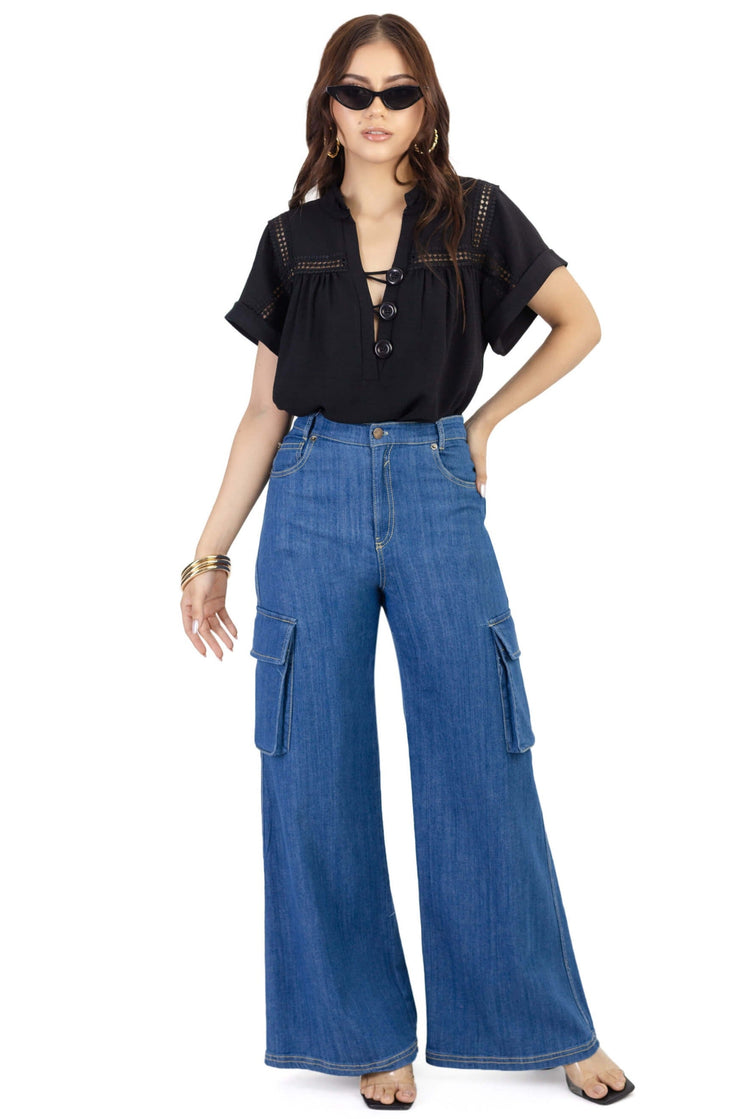 Blusa - 752447 - NEG - Reina Diaz