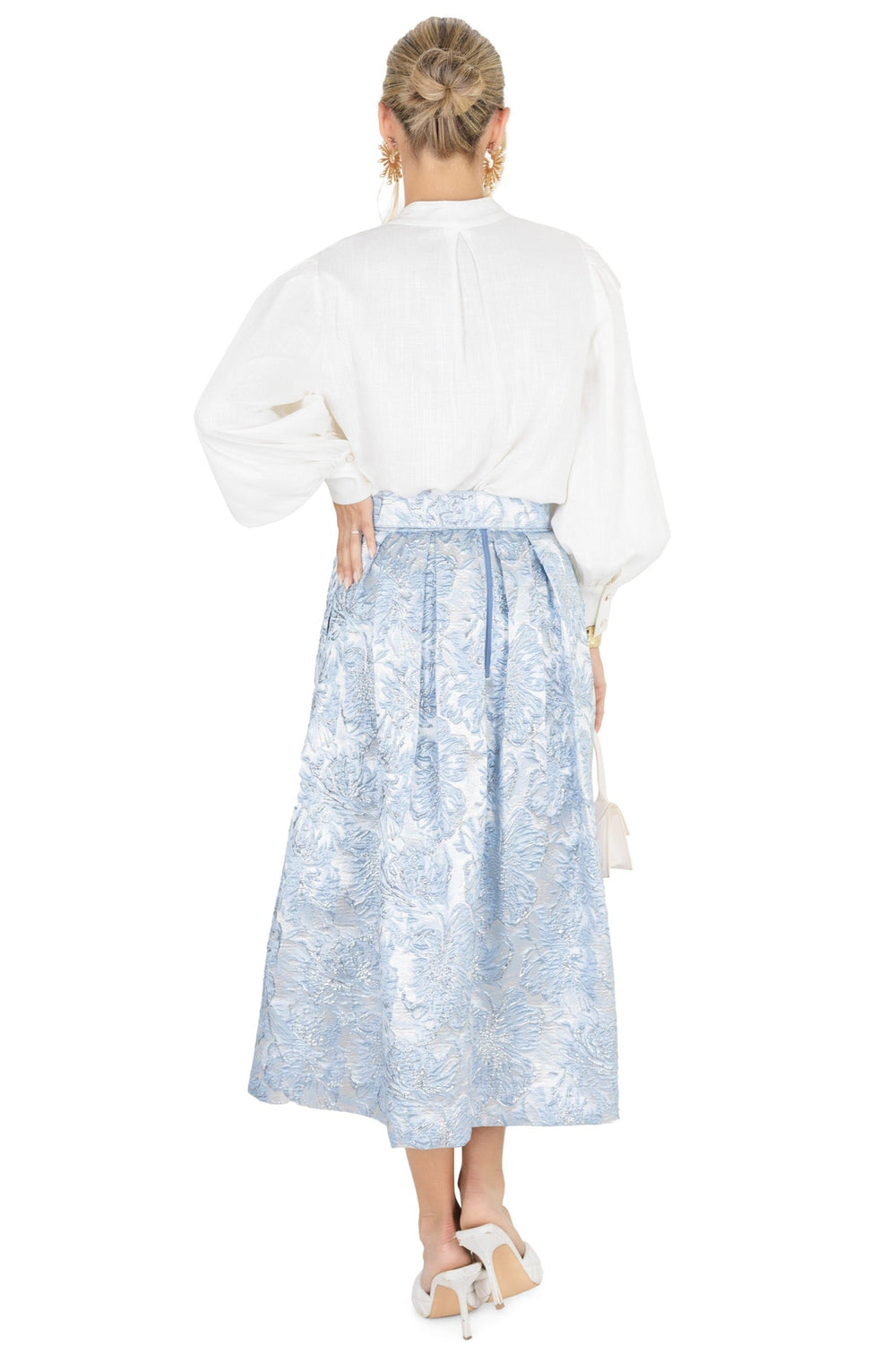 Desirée Metallic Brocade Falda