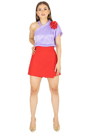Outfit Blusa 553961 LIL - Short 730878 ROJ - Reina Diaz