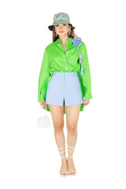 Outfit Camisa 752484 LIM - Short 730873 AZU - Reina Diaz