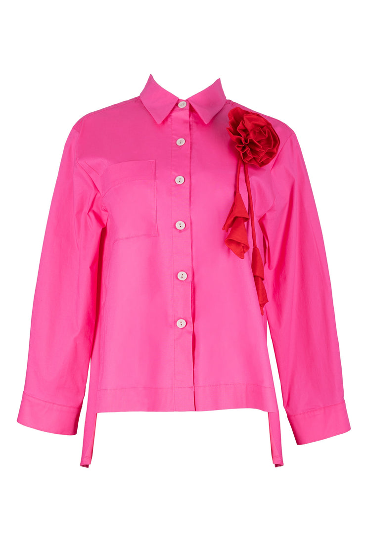 Outfit Camisa 752484 Ros - Short 730874 Roj - Reina Diaz