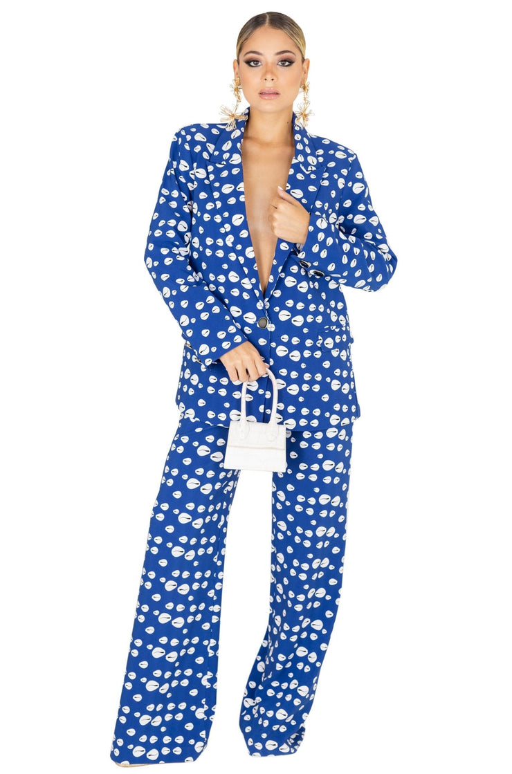 Outfit Saco 501371 AZU - Pantalón 531789 AZU - Reina Diaz