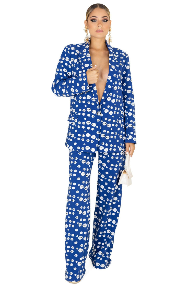 Outfit Saco 501371 AZU - Pantalón 531789 AZU - Reina Diaz