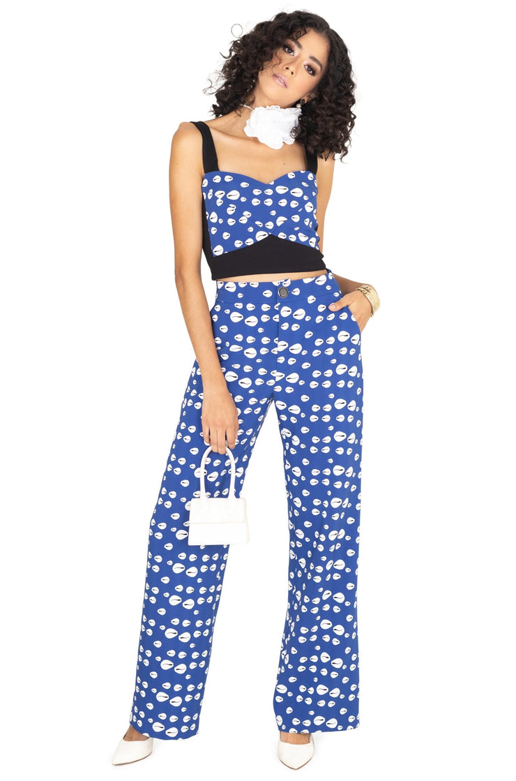 Outfit Top 553804 AZU - Pantalón 531789 AZU - Reina Diaz