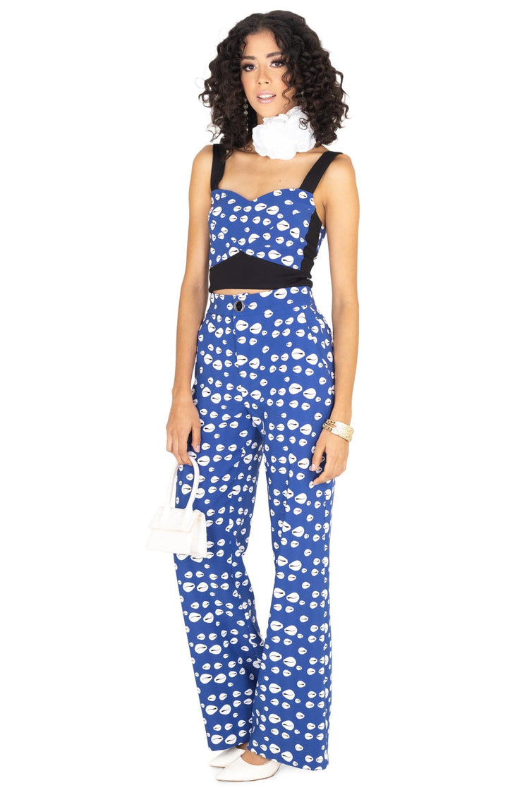 Outfit Top 553804 AZU - Pantalón 531789 AZU - Reina Diaz