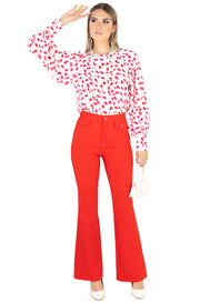 Pantalón - 531811 - ROJ - Reina Diaz
