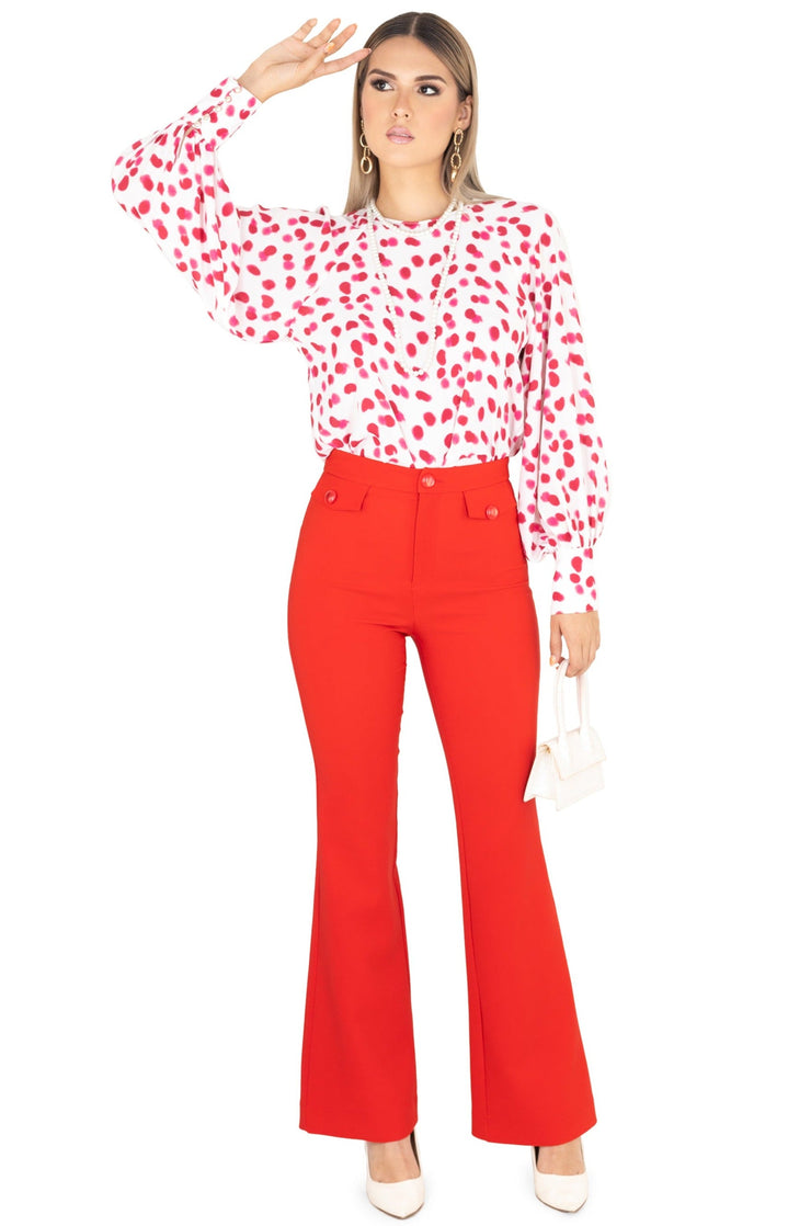 Pantalón - 531811 - ROJ - Reina Diaz