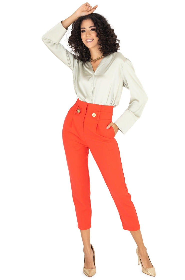 Pantalón - 531812 - ROJ - Reina Diaz