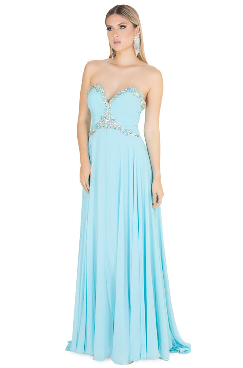 Vestido - F420001 - AZU - Reina Diaz