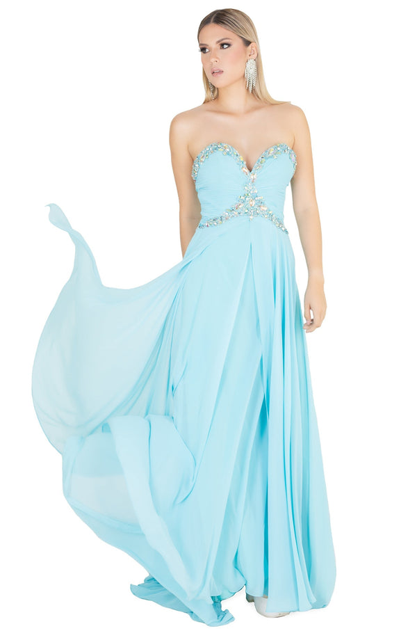 Vestido - F420001 - AZU - Reina Diaz