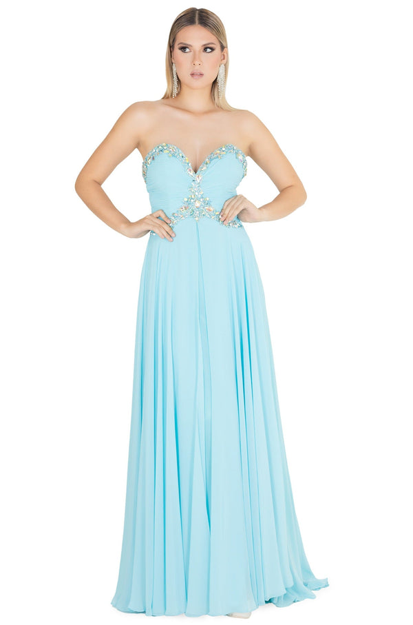 Vestido - F420001 - AZU - Reina Diaz