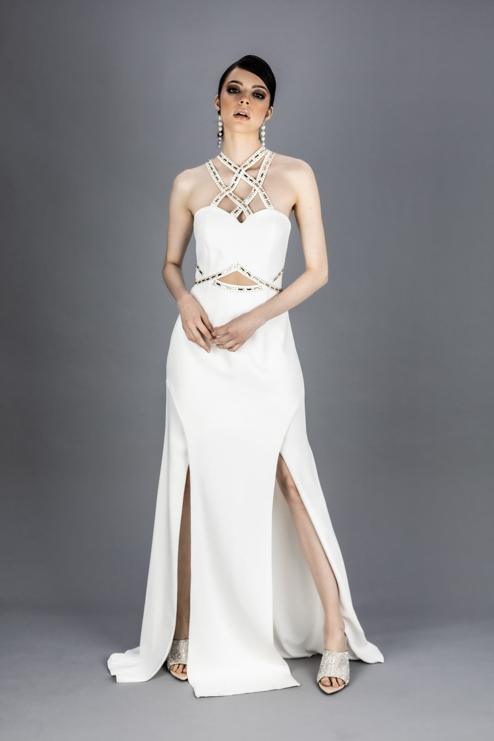 Vestido - F420330 - BCO - Reina Diaz