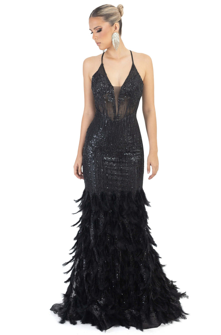 Vestido - F421162 - NEG - Reina Diaz