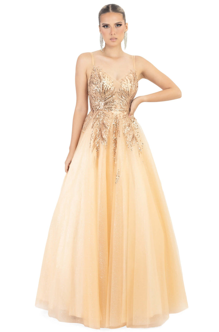 Vestido - F421245 - ORO - Reina Diaz