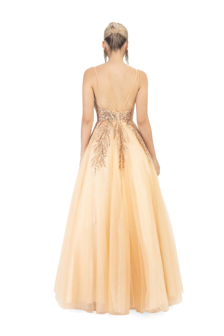 Vestido - F421245 - ORO - Reina Diaz